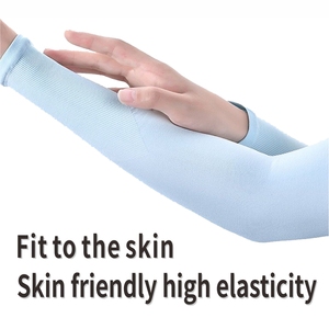 Moda de verano Elástico Montar Ciclismo Manga de brazo de hielo Tela transpirable Protección UV - Product Image 2
