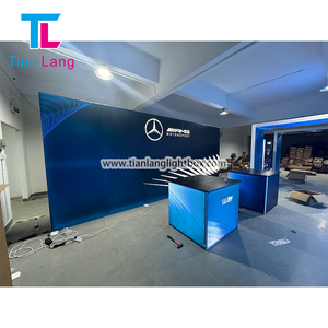 TIANLANG 20x20ชั้นวางอะคริลิคเก็บของอลูมิเนียม backlit แสดงสินค้าบูธแสดงสินค้า - Product Image 2