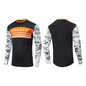Custom motocross jersey Men 100% polyester sublimation printing dirt bike motorcycle motocross racing Long Sleeved jersey