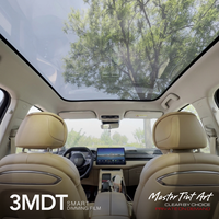 Película Inteligente Negra para Ventanas de Auto AITO M5 3MDT PW85, Tinte Ajustable para Techo Solar, Proveedor de Privacidad