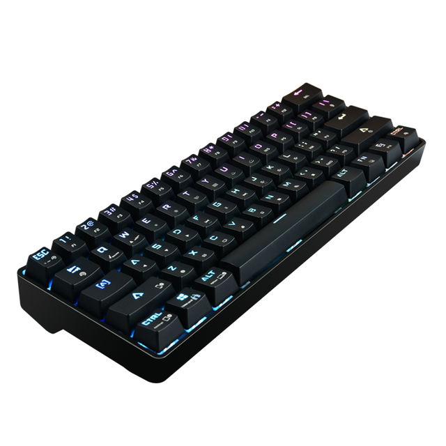 DK 61 60% Keyboard Outemu Switch  RGB 61 Keys Wireless Mechanical Keypad for Gaming