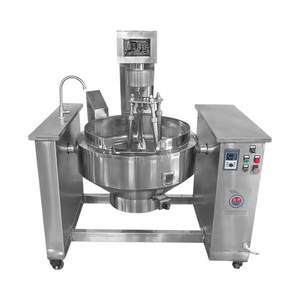 Bouilloire industrielle multifonctionnelle à double paroi pour cuiseur à granulés sus304 pour aliments épicés avec mélangeur à haut cisaillement - Product Image 1