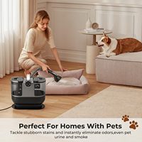 Nettoyeur de tapis portable à vapeur puissant pour nettoyage professionnel des tissus, des canapés et des moquettes, adapté aux surfaces humides et sèches