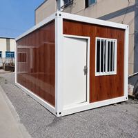 Maison conteneur préfabriquée 20 pieds, modulaire et emballée, pour le logement des travailleurs sur chantier et les camps