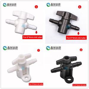 新しいXXZYインクジェットプリンターインクチューブバルブ、<span class=keywords><strong>2</strong></span>方向スイッチジョイント、逆流防止制御バルブ、ワイドフォーマットUVフラットマシン用 - Product Image 4