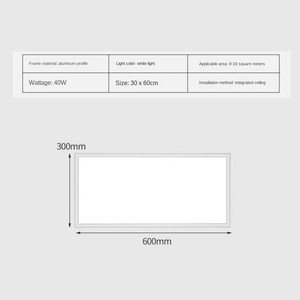 Panneau lumineux LED ultra fin 40w 50w 60w, lumière LED plate carrée contemporaine pour plafond, pour hôtels, directement de l'usine - Product Image 3