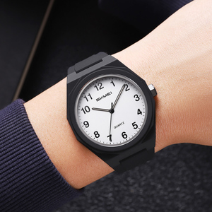 นาฬิกาข้อมือผู้ชาย ดีไซน์สปอร์ต ทนทาน ตัวเรือน ABS ทรงกลมขนาดใหญ่ กระจกคริสตัล กันน้ำ 50 เมตร  สามารถปรับแต่งโลโก้ได้ - Product Image 2