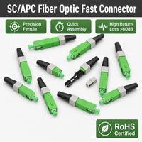 Connecteur rapide à fibre optique monomode SC/APC étanche NiuBen NB-C19