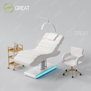 Lujosa mesa de masaje rosa con 3 motores, calefacción eléctrica, cama facial cosmética, nuevo diseño moderno, terapia de tratamiento, cama médica - Product Image 2