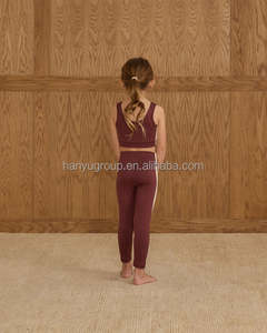 Custom logo Eco Friendly Kids Activewear <strong>Boys</strong> and Girls Athletic Wear <strong>Sports</strong> Bra Vintage Bloom <strong>Leggings</strong> Athletic Tops Shorts - Product Image 3
