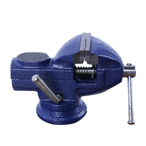 Bench Vise Cast Iron 360 Degree Swivel Base Smooth Jaw Surface For Tube Diy Use - Product Image 4