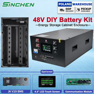 Stock en la UE, Listo para Enviar: Caja Modular Apilable de 48V para Baterías DIY, Marco Abierto 16S, 280Ah~330Ah LiFePO4, Almacenamiento de Energía - Product Image 1