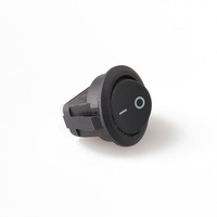 Interrupteur industriel en plastique KCD1-101D-2P, forme bateau, dessus rond, dessous carré, marche-arrêt pour voiture
