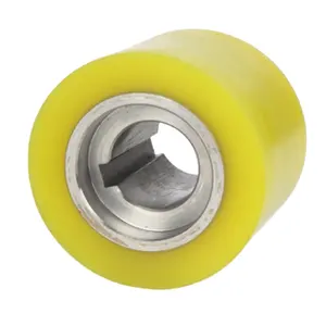 PU Polyurethane urethane rubber roller with keyway