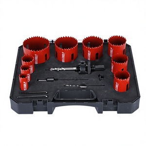 Kit de Brocas de Acero de Alta Velocidad Bimetálicas de 3/4 a <span class=keywords><strong>2</strong></span>-1/<span class=keywords><strong>2</strong></span> Pulgadas, Diferentes Tamaños, en Estuche con Mandriles para Cortar Tubos y Metal - Product Image 5