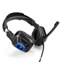 Honcamwired Nouveau design élégant de haute qualité avec logo personnalisé pour téléphone portable LED Rgb Gaming Head Set Gamer Headphone pour Ps4 Ps5 Xbox