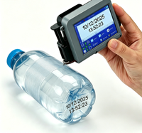 Mini Impresora de Inyección de Tinta Portátil, Máquina de Codificación de Fechas, Imprime Fecha de Caducidad y Código QR en la Superficie Inferior de Botellas de Plástico