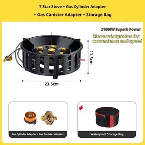 Réchaud à gaz portable Seven Star Fierce avec carburant au <span class=keywords><strong>butane</strong></span> pour le camping et l'usage domestique - Product Image 2