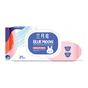 Salviette Umidificate per Neonati Personalizzate all'Ingrosso, 25 Pezzi, Ecologiche, Extra Morbide, con Acqua Purificata al 100%, Naturali e Biodegradabili - Product Image 1