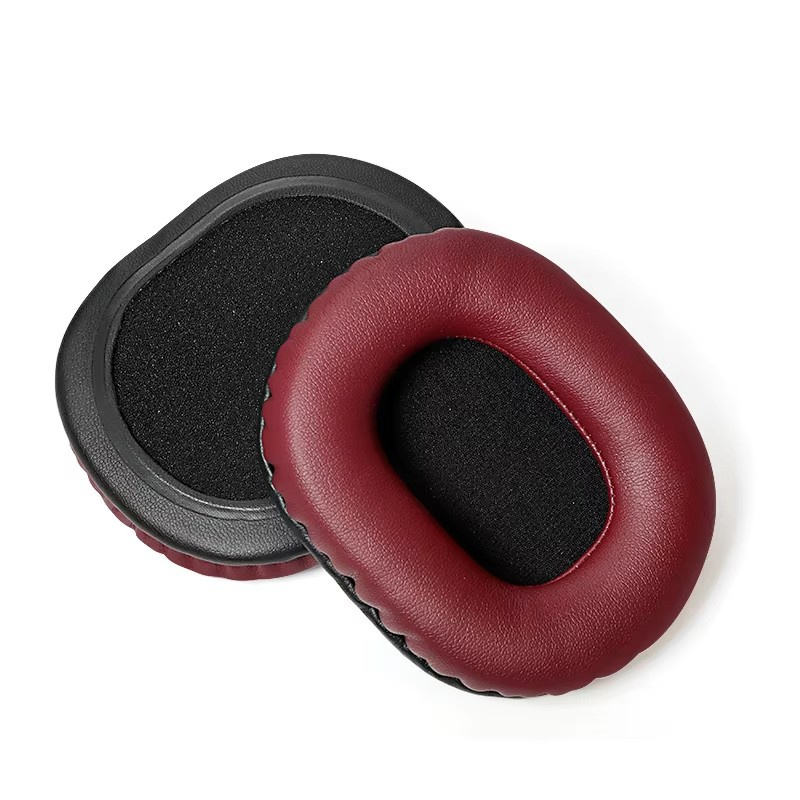 1pcs Protein leather-Red Earpad Black Scrim