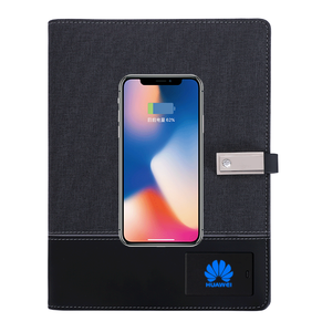 Lork Tùy Chỉnh A5 Chương Trình Nghị Tính Xách Tay Với LED Ánh Sáng Logo Sạc Không Dây USB <span class=keywords><strong>Flash</strong></span> Drive Vải Bìa-Khuyến Mãi Xoắn Ốc Kế Hoạch Chương Trình Nghị Trình - Product Image 1