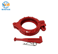Collier de serrage DN125 à déconnexion rapide pour camion pompe à béton haute pression en acier, acceptation OEM pour toutes marques