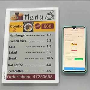 ป้ายแสดงราคาอิเล็กทรอนิกส์แบบใหม่ Ble Menu Display ป้ายราคาอิเล็กทรอนิกส์แบบกำหนดเอง ป้ายอิเล็กทรอนิกส์แบบดิจิทัล Epaper Eink Epd Nfc - Product Image 2