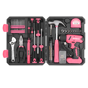 53pcs bảo trì tuốc nơ vít điện thiết lập tay sửa chữa trường hợp màu hồng đa chức năng nhà công cụ thiết lập OEM ODM hỗ trợ - Product Image 1