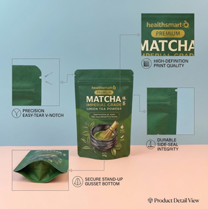 Kantong Zipper OPP/VMPET/PE Berkualitas Tinggi, Tahan Kelembapan, Dapat Ditutup Kembali, Dapat Didaur Ulang, Kemasan Makanan Doypack, Kantong Mylar untuk Kopi Susu - Product Image 2
