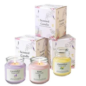 Juego de Velas Aromáticas de Cera de Soya Ecológicas sin Llama de 3 Piezas con Etiqueta Privada Personalizada LANJO, Caja de Regalo para Bodas, Navidad, Decoración del Hogar - Product Image 4