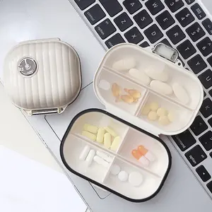 Portable Shell Pattern Pill Box Mini Easy Carry-on Pill Dispensing Box Packing Small Size Pill Box Women Jewelry Organizer Case