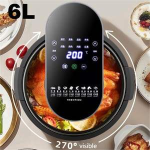 Échantillon gratuit 6L panier de <span class=keywords><strong>friteuse</strong></span> à air ouvert support pour rôtir la viande porte-aliments fours électriques mais comme les friteuses à air - Product Image 2