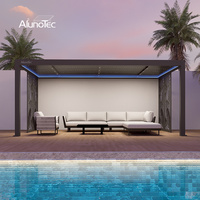 Pergolas à toit fixe AlunoTec, mobilier d'extérieur, auvent de jardin, pergola bioclimatique en aluminium de luxe, gazebo extérieur personnalisé