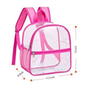 Sac à dos transparent en PVC pour femmes, sac d'école imperméable, sac à dos souple pour étudiants, voyage, camping - Product Image 2