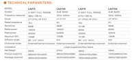Haut-parleur professionnel en bois à coque métallique pour scène extérieure, Pro Audio LA210A, enceinte passive à matrice linéaire avec SUB BASS