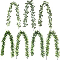 Plantes artificielles H820, lianes d'eucalyptus, décorations de mariage, photographie, verdure artificielle, aménagement paysager, ornements de lianes