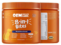 OEM OIMMAL Complément alimentaire naturel pour animaux de compagnie Fournisseurs de friandises pour chiens 120 Friandises digestives probiotiques à mâcher doux pour chiens et chats