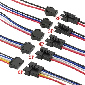 Connecteur JST SM LED 2/3/4/5/6 broches prise mâle femelle connecteurs de câble pour bande lumineuse 3528 5050 RGB RGBW