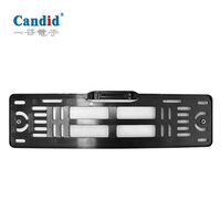 Caméra de recul étanche IP68 haute définition 1080P/720P avec cadre de plaque d'immatriculation de capteur d'image AHD à 170 degrés