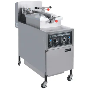 Commercial KFC Mechanical Electric And Gas 4 Head Chicken Pressure Fryer