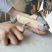 Cunas de dedos resistentes a cortes HPPE, protectores de mangas para dedos, cubiertas reutilizables para dedos, cunas de protección para trabajo de cocina