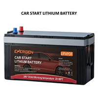 Baterai Starter Mobil LiFePO4 24V 150Ah 1500 CCA Baterai Starter Daya Tinggi untuk Generator Diesel dengan BMS Pintar