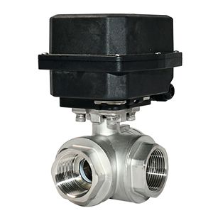 Válvula de Bola Eléctrica Miniatura de 1 1/4 Pulgadas Roscada de Acero Inoxidable 304, Válvula de Control Automática de Agua y Aire - Product Image 5