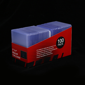 Premium Toploader 100 Pack 200 <strong>Card</strong> <strong>Sleeves</strong> 35pt Top Loaders for <strong>Cards</strong>, 3" X 4" Hard Plastic Toploaders for Trading <strong>Cards</strong> - Product Image 2