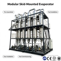 Sistema de Destilación de Película Delgada de Trayectoria Corta Controlado por PLC para la Purificación de Vitamina E Natural y Tocoferol, Acero Inoxidable SS304, Certificado CE ISO