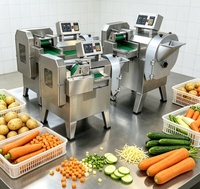 Groenten snijmachine met hoge capaciteit, 1750W, roestvrij staal, verstelbare snijmachine voor groene paprika, selderij, groene ui, restaurant