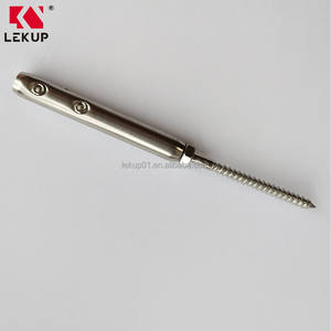 Terminales <span class=keywords><strong>de</strong></span> rosca sin engaste para cable <span class=keywords><strong>de</strong></span> acero inoxidable, tornillos <span class=keywords><strong>de</strong></span> madera, herrajes para barandales <span class=keywords><strong>de</strong></span> cable, tornillos <span class=keywords><strong>de</strong></span> rosca sin engaste, terminales izquierdo y derecho - Product Image 1