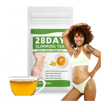 Thé Minceur Détoxifiant aux Herbes 28 Jours – Soutien Sain au Cholestérol – 6g Sachets de Thé – Marque Privée