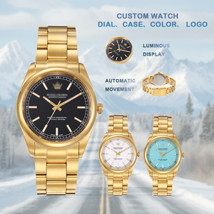 Reloj de Acero Inoxidable en Oferta, Reloj de Lujo Dorado para Hombre - Product Image 1