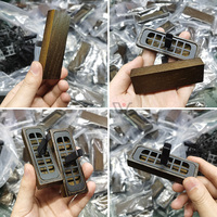 Diffuseur de parfum personnalisé en alliage et bois pour voiture, rechargeable, avec clip de ventilation, pour décoration de luxe, vente en gros